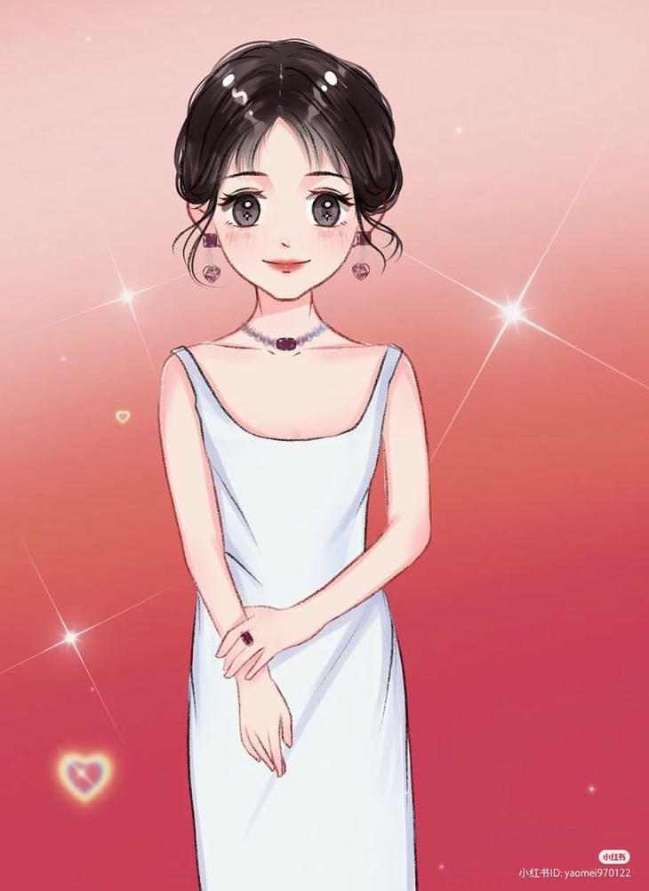 chibi nữ người lớn vẻ đẹp quý phái